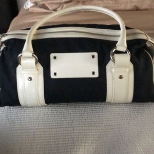 Like new Burberry canvas and leather bag